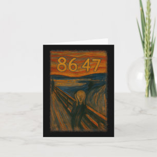 Cartão 8647 Sutil Resist Trump O Polit De Pintura Do Grit