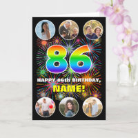 86.º aniversário: Divertido Rainbow #, nome person