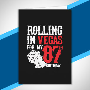 Cartão 87ª Festa de aniversário de Las Vegas - Rolling