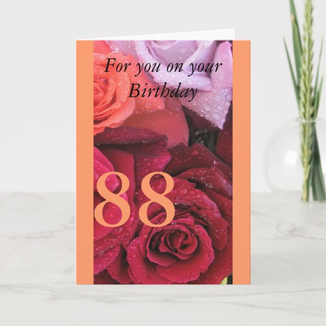 Cartão 88º Aniversário (Frente)