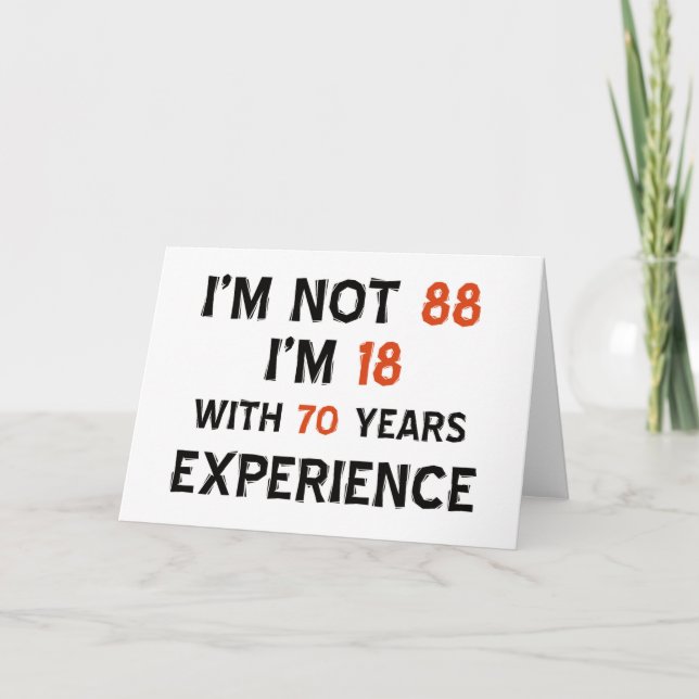 Cartão 88th cool birthday designs (Frente)