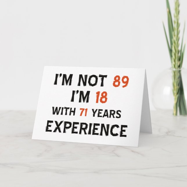 Cartão 89th birthday designs (Frente)