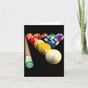 Cartão 8-ball Ol Equipe S Para Liga de Bar Protegendo