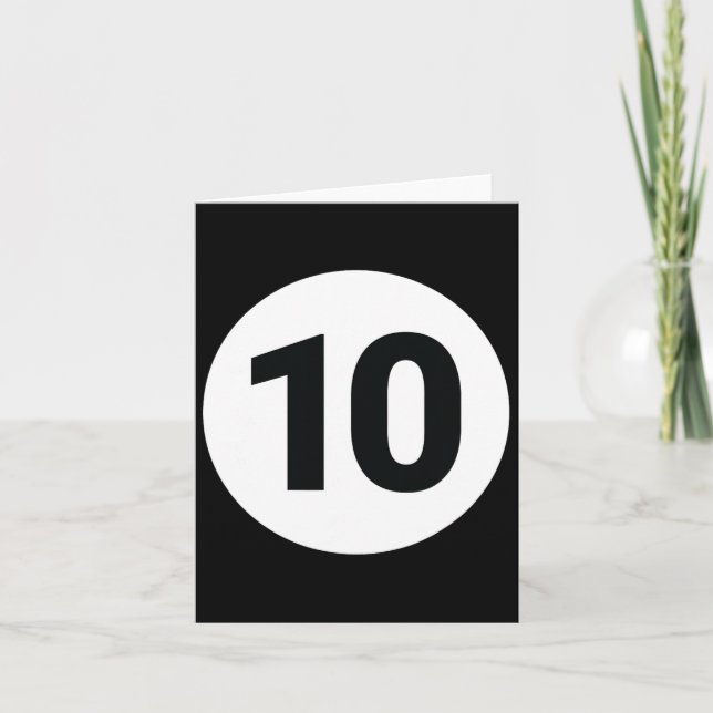 Cartão 8 Piscina Ball 10 Billiards Costume Halloween Grou (Frente)