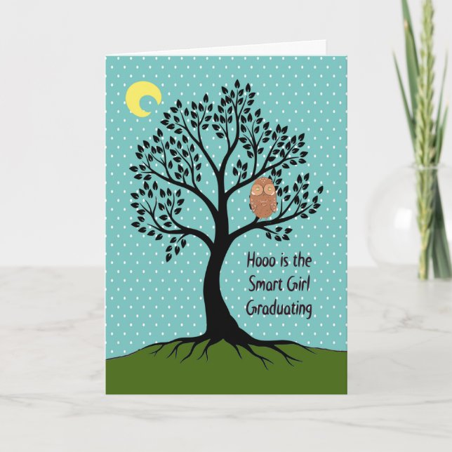 Cartão 8th Grade Graduation Card for Smart Girl (Frente)