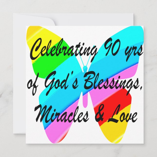 CARTÃO 90 BIRTHDAY BLESSING (Frente)