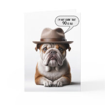 90 Birthday Bulldog Com Fedora