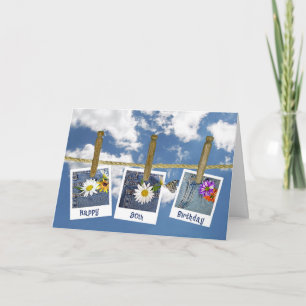 Cartão 90 Birthday Daisies