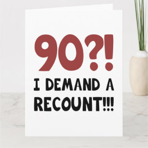 Cartão 90 Birthday Gag Gift