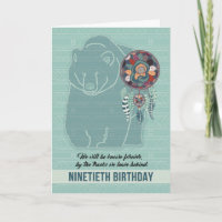 90 Birthday Native Bear Dreamcatcher