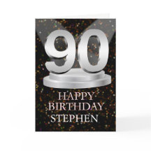 90 Birthday Spotlight Adicionar Uma Placa De Nome