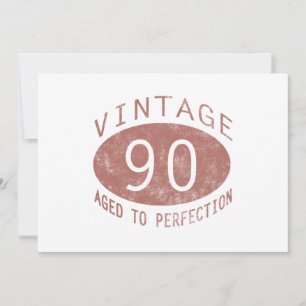 Cartão 90 Birthday Vintage Humor