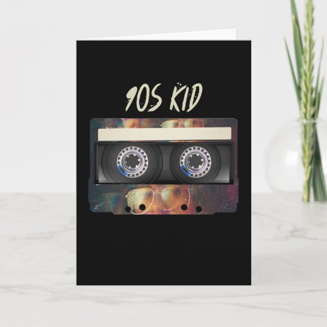 Cartão 90s Vibe Mixtape Cassete BIrthday 90 (Frente)