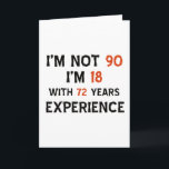 Cartão 90th cool birthday designs<br><div class="desc">90 year old designs will make a cool present</div>