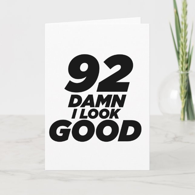 Cartão 92 Eu Estou Bem Aniversário (Frente)