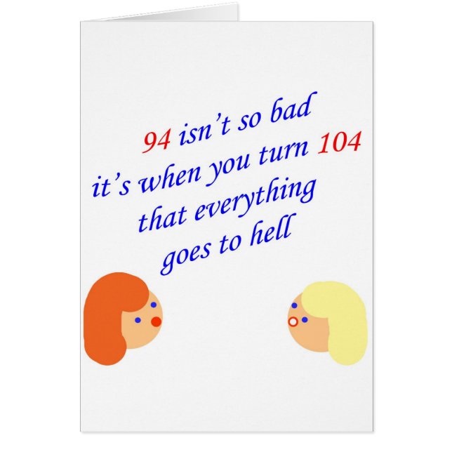 Cartão 94 não são tão maus (Frente)