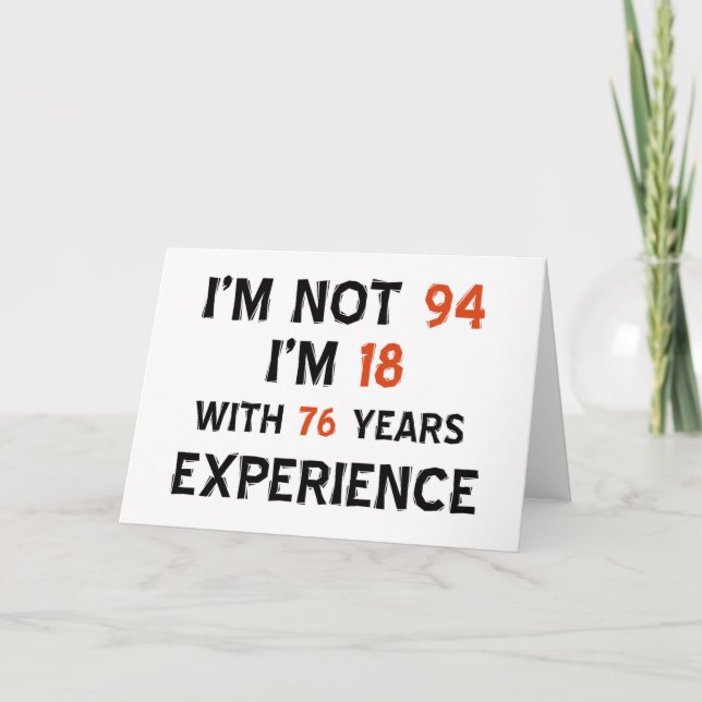 Cartão 94th birthday designs (Frente)