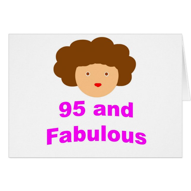 Cartão 95 e fabuloso (Frente Horizontal)