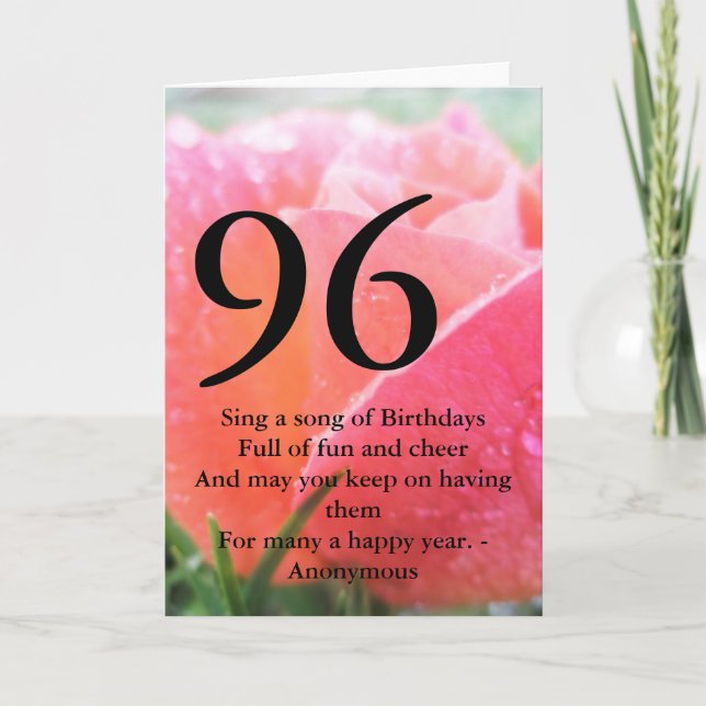 Cartão 96º Aniversário (Frente)