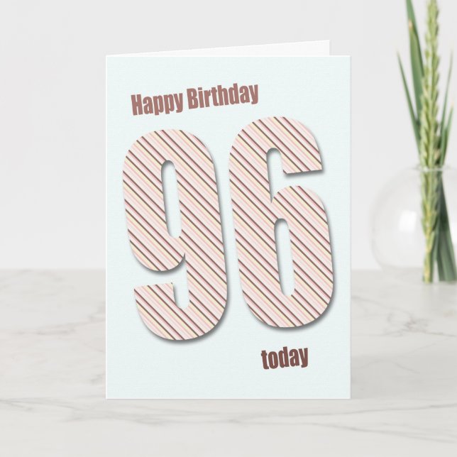 Cartão 96th birthday card (Frente)