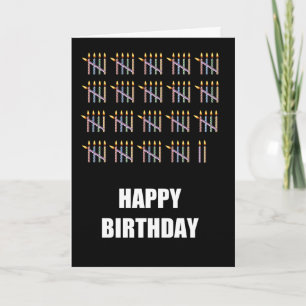 Cartão 97º aniversário com velas