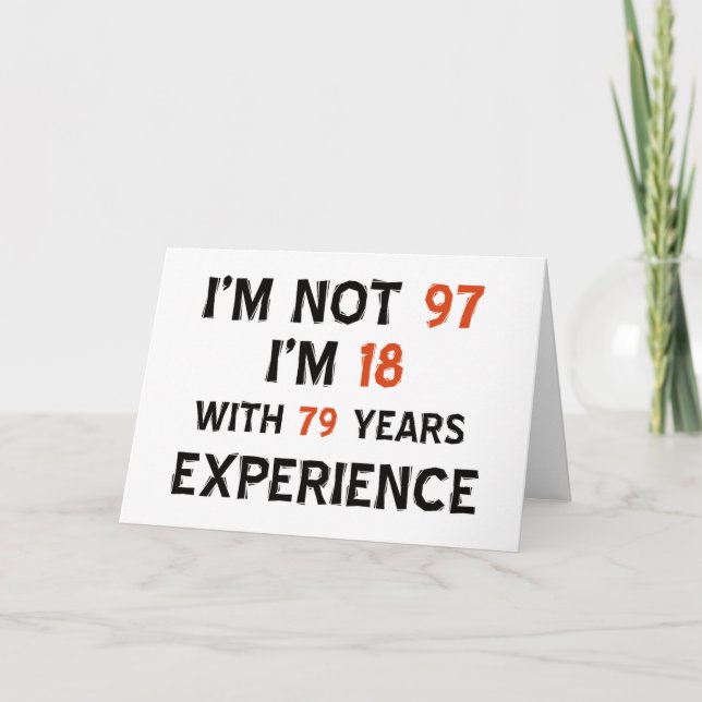 Cartão 97th birthday designs (Frente)