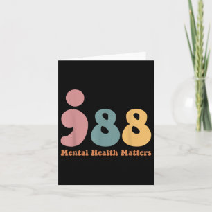 Cartão 988 Saúde Mental Por Semicolon S Prevenção Ao Suic