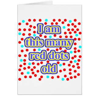 Cartão 99 pontos vermelhos velhos