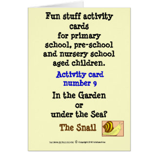 Cartão 9 o caracol