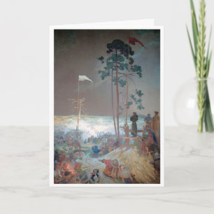 Cartão #9 Reunião em Krizky, Mucha