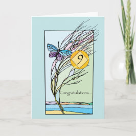 Cartão 9th Anniversary 12 Step Recovery Support, Encourag