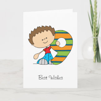 Cartão 9th Birthday - Greetings card - Boy