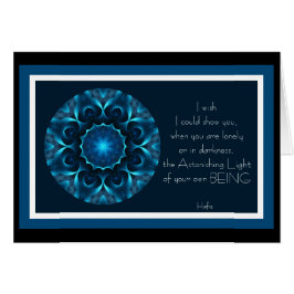 Cartão A001 Luz impressionante do seu Being.Card.1
