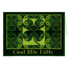Cartão A05 Kaleidoscopic Shamrock - CÉAD MÍLE FÁILTE.1