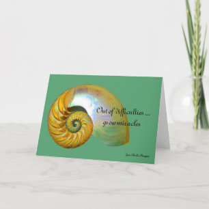 Cartão A09 Nautilus Shell - Inspirational Quote Card 2