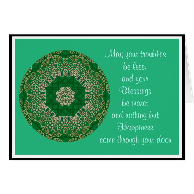 Cartão A35 nó celta Card.9 Kaleidoscopic (Frente Horizontal)