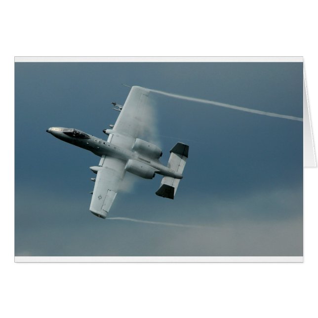 Cartão A-10 Thunderbolt (Frente Horizontal)