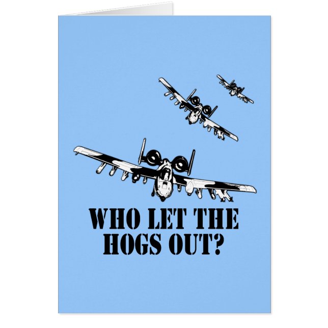 Cartão A-10 Warthog (Frente)