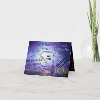 Cartão A 40ª Idade é apenas um número Personalizado de An