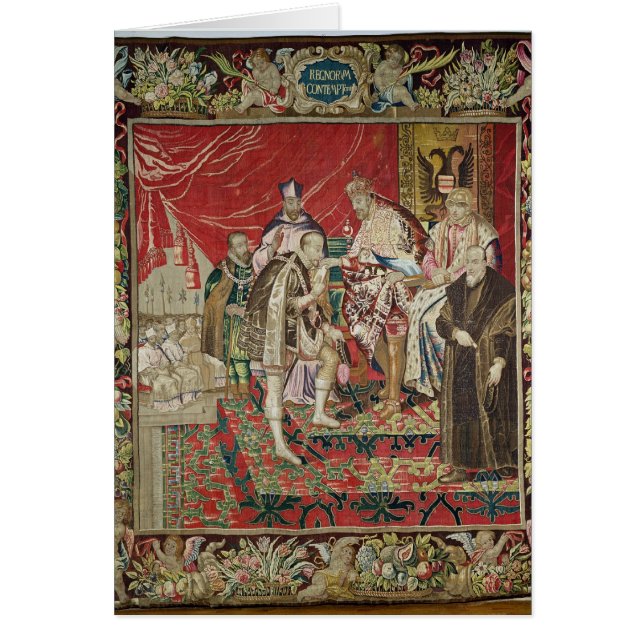 Cartão A abdicação de Charles V (Frente)