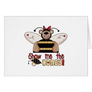 Cartão A abelha mostra-me o mel