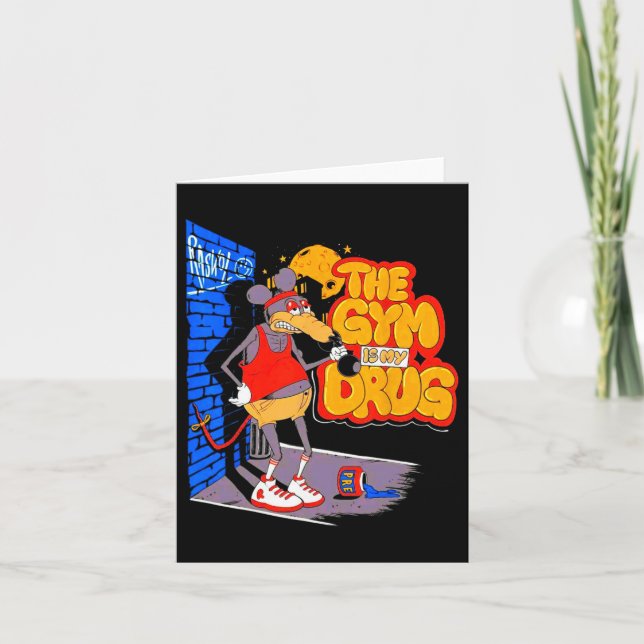 Cartão A Academia É A Minha Engraçada Droga, Arranjando B (Frente)