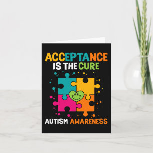 Cartão A Aceitação É A Consciência Do Autismo Cura