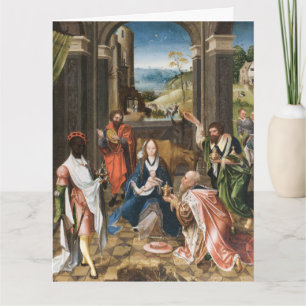 Cartão A Adoração do Feriado Magi- jesus