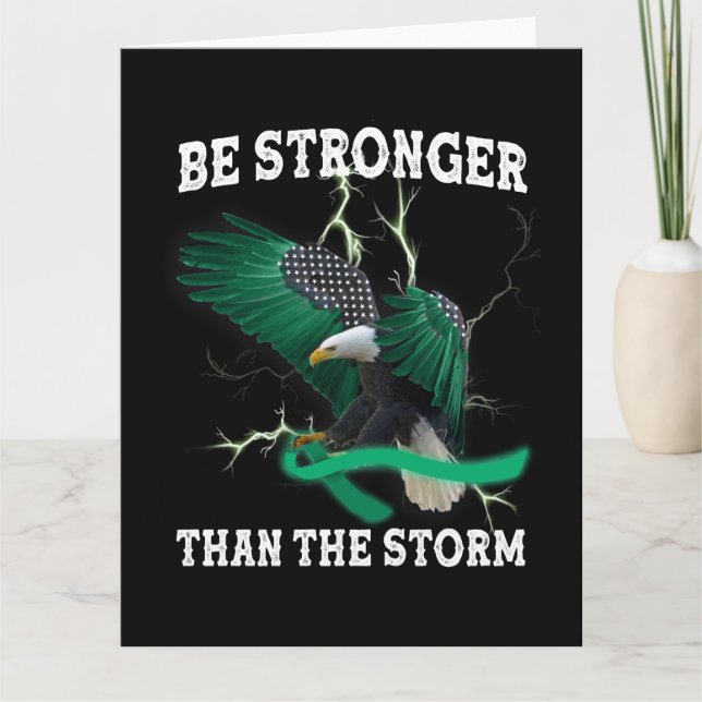 Cartão A Águia De Sensibilização Mental Quebra O Estigma  (Frente)