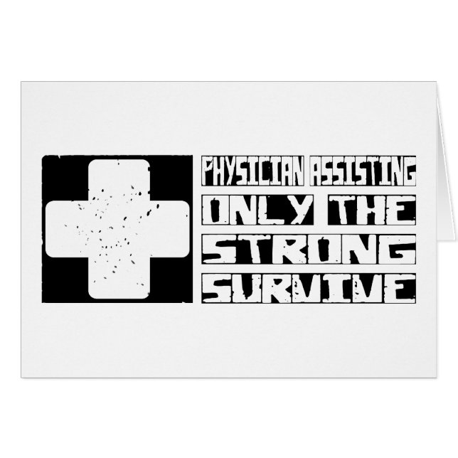 Cartão A ajuda do médico sobrevive (Frente Horizontal)