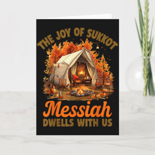 Cartão A Alegria do Sukkot Messias Mora Conosco Ho Judaic