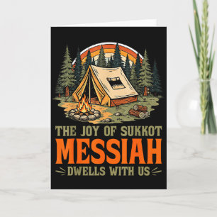 Cartão A Alegria do Sukkot Messias Mora Conosco Ho Judaic