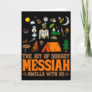 Cartão A Alegria Do Sukkot Messias Mora Conosco Ho Judaic