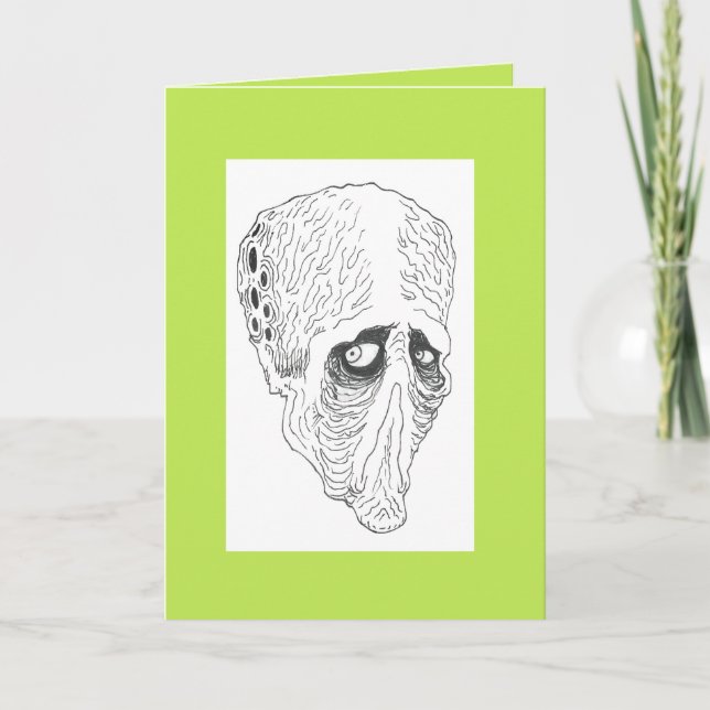 Cartão A alienígena lamenta que me tenha feito perder o t (Frente)